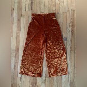 Urban Outfitters Wide Leg Flare Pant High Rise- Velvet Orange, Halloween